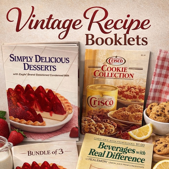 🍪 Cookbook Bundle | Book Desserts • Cookies • Beverages | Set of 3, Vintage - Picture 13 of 13